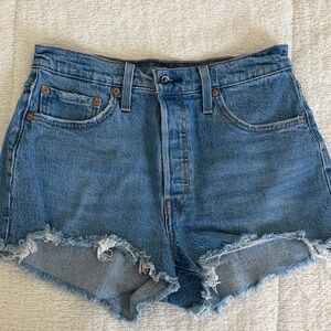 Levis Blue Denim Women's Shorts